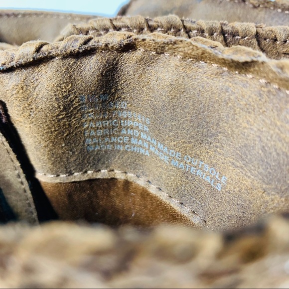 Wallflower Booties Blessed Brown Faux Leather 9.5 - Picture 6 of 6